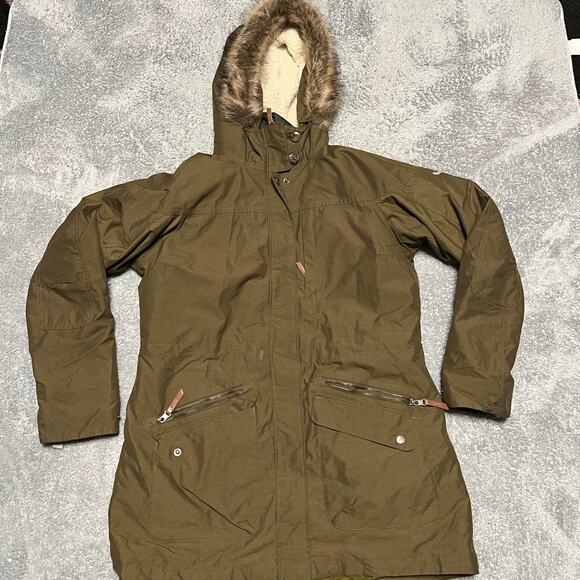 Columbia Coat Womens Large Interchange 3 in 1 Hooded Parka Jacket Omni Heat ** - Picture 1 of 10